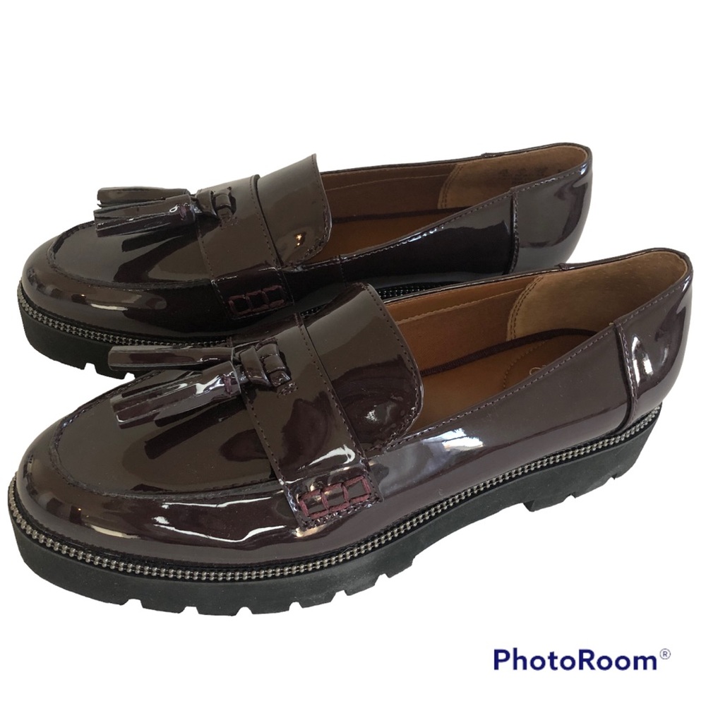 Franco Sarto Brody Burgundy Platform Loafer NWOT